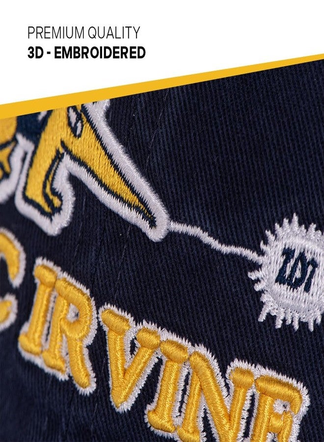 Desert Cactus University of California Irvine Baseball Hat Anteaters UCI Eaters Embroidered Hats Cap Adjustable Cloth Strap Adult (Style C) Blue - Image 3