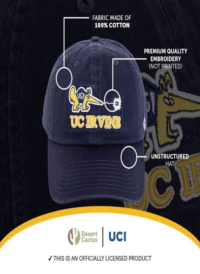 Desert Cactus University of California Irvine Baseball Hat Anteaters UCI Eaters Embroidered Hats Cap Adjustable Cloth Strap Adult (Style C) Blue - Image 4