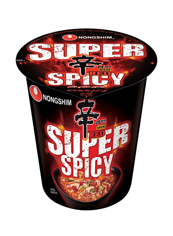 Nongshim Shin Red Super Spicy Cup Noodles 68g 