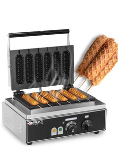 Grace Commercial Sausage Waffle Maker 6 Moulds Sausage Stick Waffle Machine  - Image 2