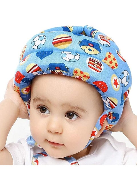 Adjustable cotton children's safety helmet