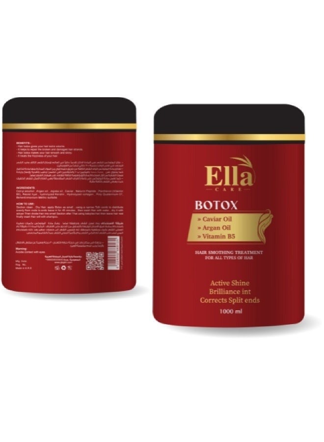 Ella Care Botox for smoothness and density with a formula of keratin, vitamin E and shea butter from ella care, 1000 ml - Image 2