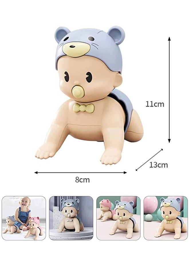 GROIC Musical Crawling Baby Doll Crawling Toy Lovely Interactive Plaything for Toddlers-Blue - Image 4