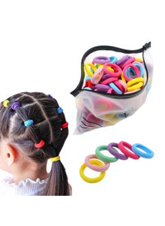 200 Pack Candy Color Girls Elastics Hair Ties Seamless Ponytail Holder