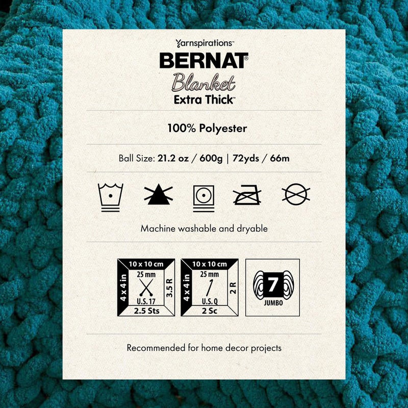 Bernat Extra Thick Oatmeal Yarn - 6 Pack of 1200 g / 42.36 oz Total - 100% Polyester - #7 Jumbo - 144 Yards - Chunky Yarn for Hand Knitting/Crochet - Image 5