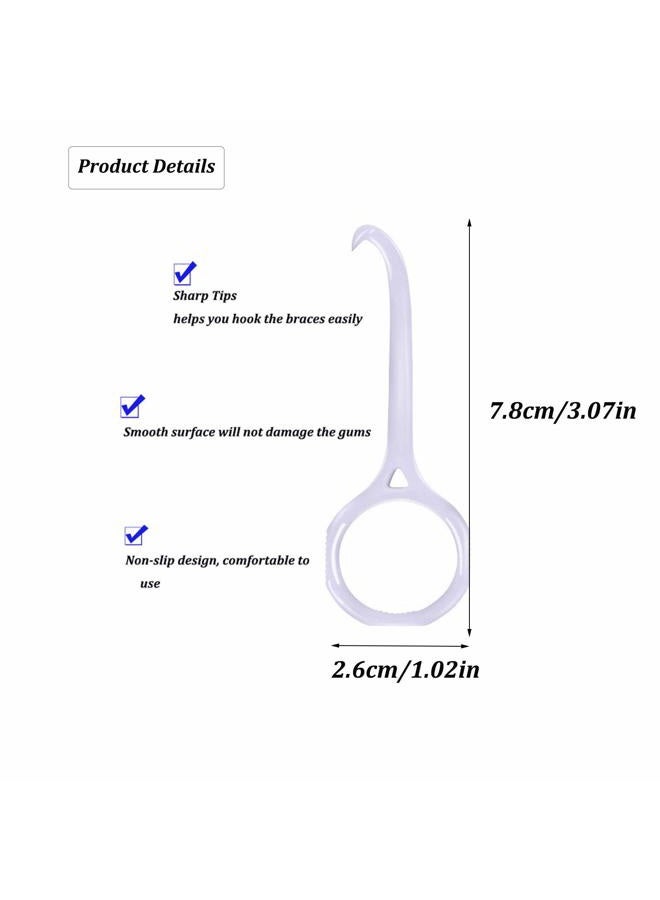 Wenplus 4 Pieces Aligner Removal Tool for Invisible Removable Braces, Invisible Braces Removal Hooks, White - Image 2