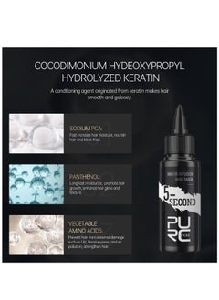 PURC 5 Second Water Infusion Hair Mask 60ml Moisturize Dry Hair Fix Split Ends Anti-Frizz Boost Shine & Easily Absorbed Hair Mask Hair Strengthening Moisturizing & Repair Damaged Hair  - Image 5