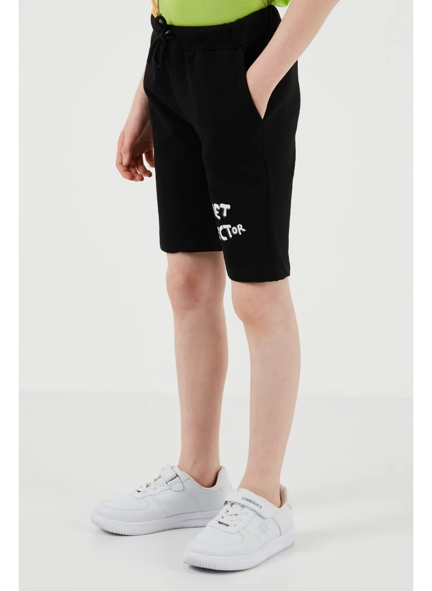 Lela Cotton Regular Fit Crew Neck Top and Bottom Set with Shorts Boy's Suit 6212009