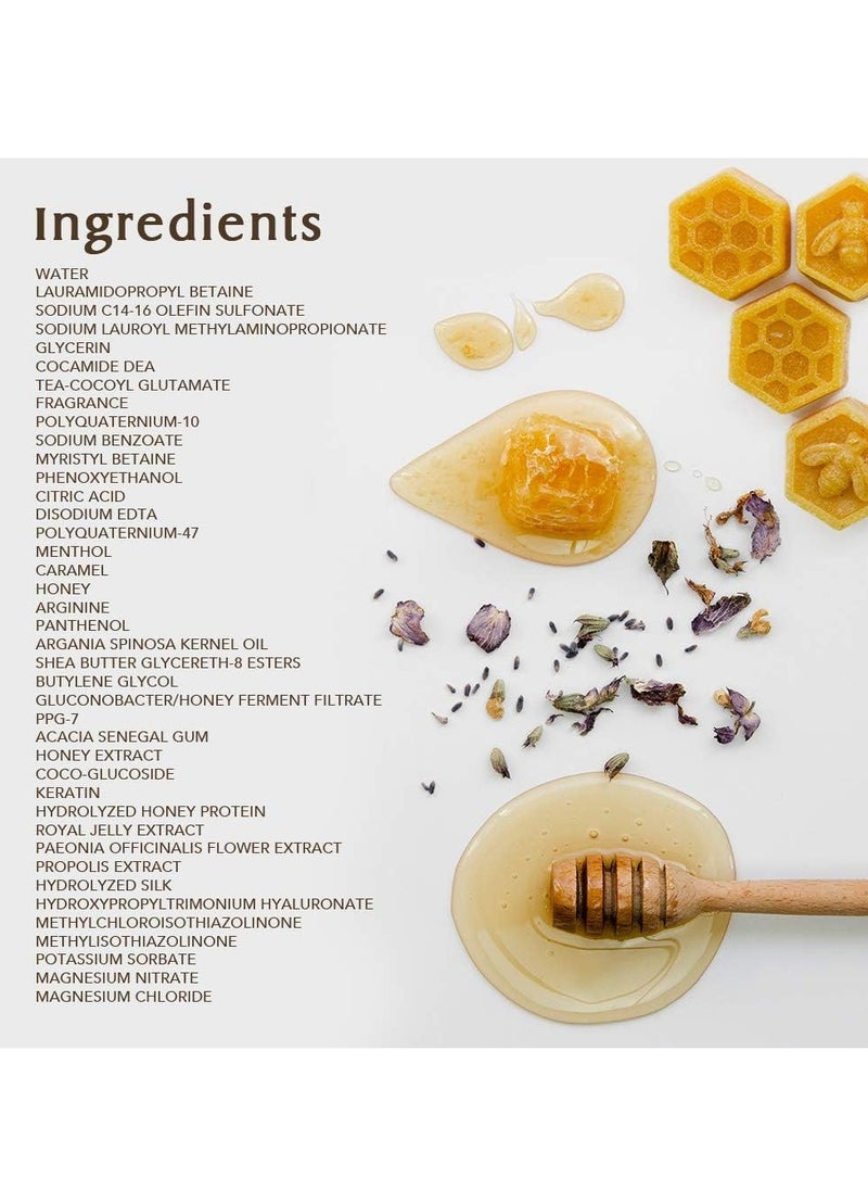 &honey deep moist shampoo we love oranic &botanicl ing edients our ise is tomake your hair natura & mast the finest argan oil & honey selected - Shampoo & Conditioner Set