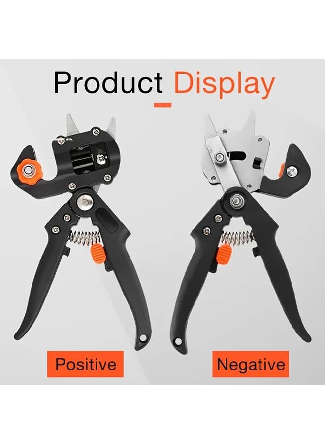 1 Set Black Grafting Pruner Professional Garden Tools Pruning Shears Fruit Tree Secateurs Seedling Grafting Machine - Image 5