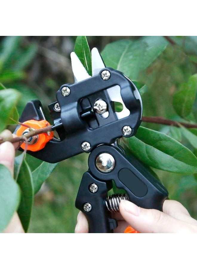 1 Set Black Grafting Pruner Professional Garden Tools Pruning Shears Fruit Tree Secateurs Seedling Grafting Machine - Image 2