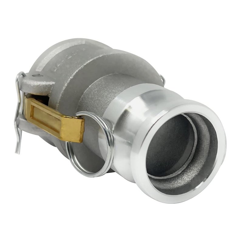 Gloxco Aluminum Type DA Cam and Groove Hose Fitting, Reducer, 2" Female Camlock x 1.5" Male Camlock (CAM-2015-DA-AL) - Image 3
