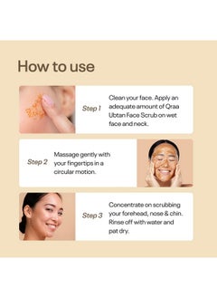 Qraa Ubtan Face Scrub For All Skin Type With Turmeric & Saffron For Tan Removal Glow & Radiance Pack Of 2 X 100G  - Image 4