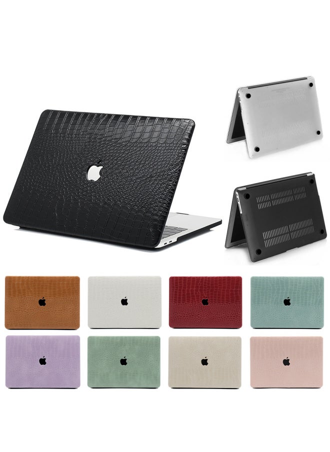 Apple Computer Protective Case Macbook Laptop Protective Case Crocodile Pattern Macbookair Computer Case-Color:AH1139-9019U M Gray (minimum Order Of 20)-Applicable Model:(Hollow) Air13(A1369/A1466)