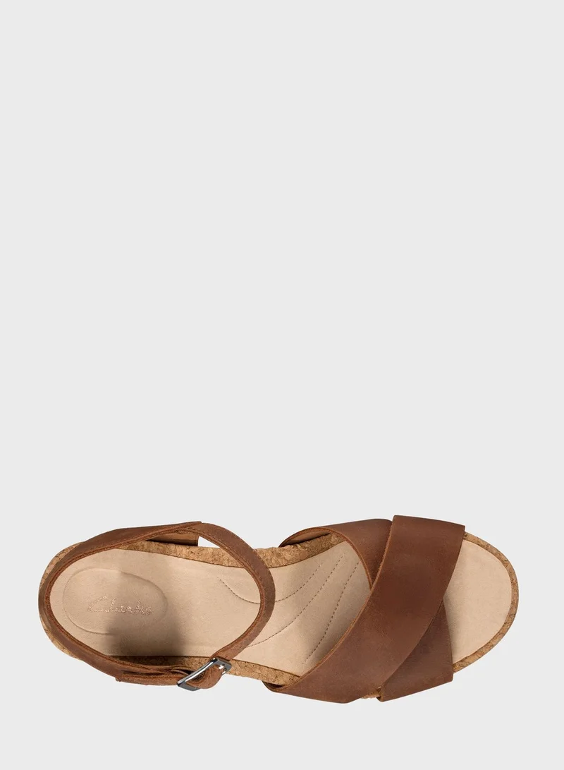 clarks Flex Sun Wedge Sandals