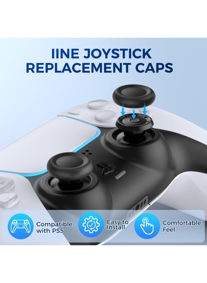 فالكيري إيه إي أغطية أذرع التحكم البديلة ليد تحكم PS5/PS4، أغطية عصا تحكم 3D، 12 قطعة - Image 4