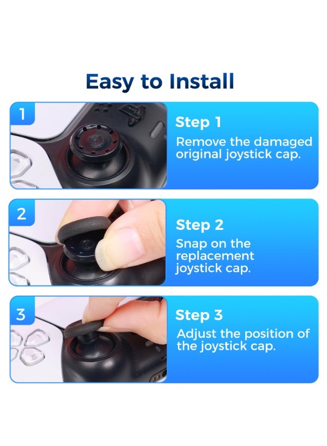 فالكيري إيه إي أغطية أذرع التحكم البديلة ليد تحكم PS5/PS4، أغطية عصا تحكم 3D، 12 قطعة - Image 2