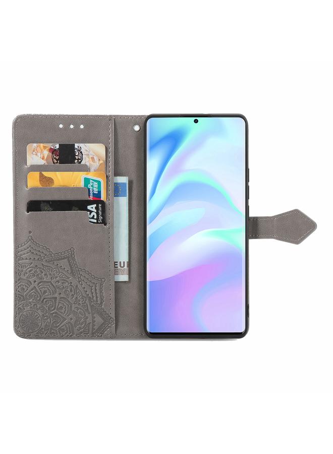 إيروريكس جراب لهاتف ZTE 30 Ultra 5G، جراب جلدي أفقي منقوش عليه زهرة ماندالا مع حامل / فتحة بطاقة / محفظة / حبل - Image 3