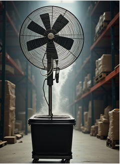MODI Industrial Fan With Water Sprayer | Floor-Mounted Water Misting Stand Fan With 42 Large Capacity Tank | For Commercial and Outdoor Use  - Image 1