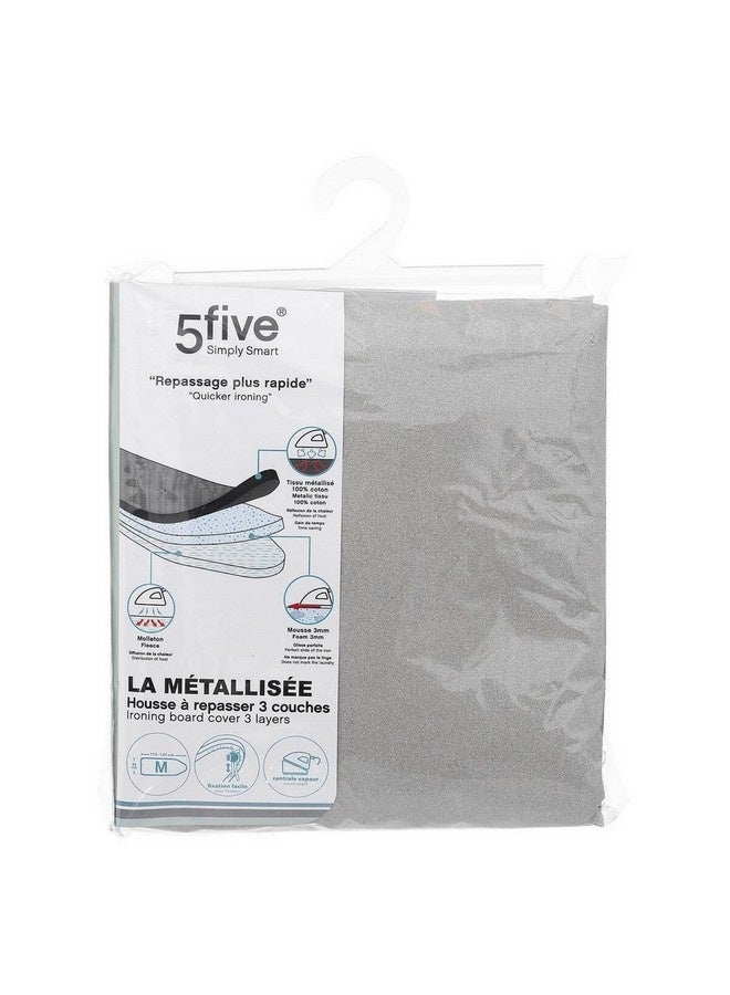 Five Simply Smart 3-Layer Ironing Board Cover Light Grey 115-125 x 45 cm 186113 - Image 2