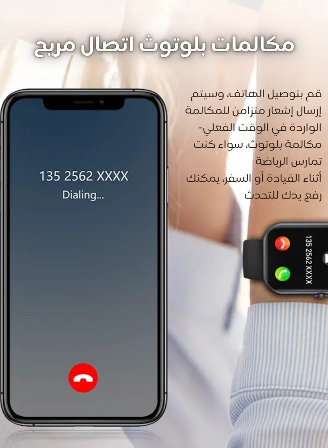 AOLON Foom Lite 1.83-inch touchscreen smartwatch Bluetooth calling Black - Image 2