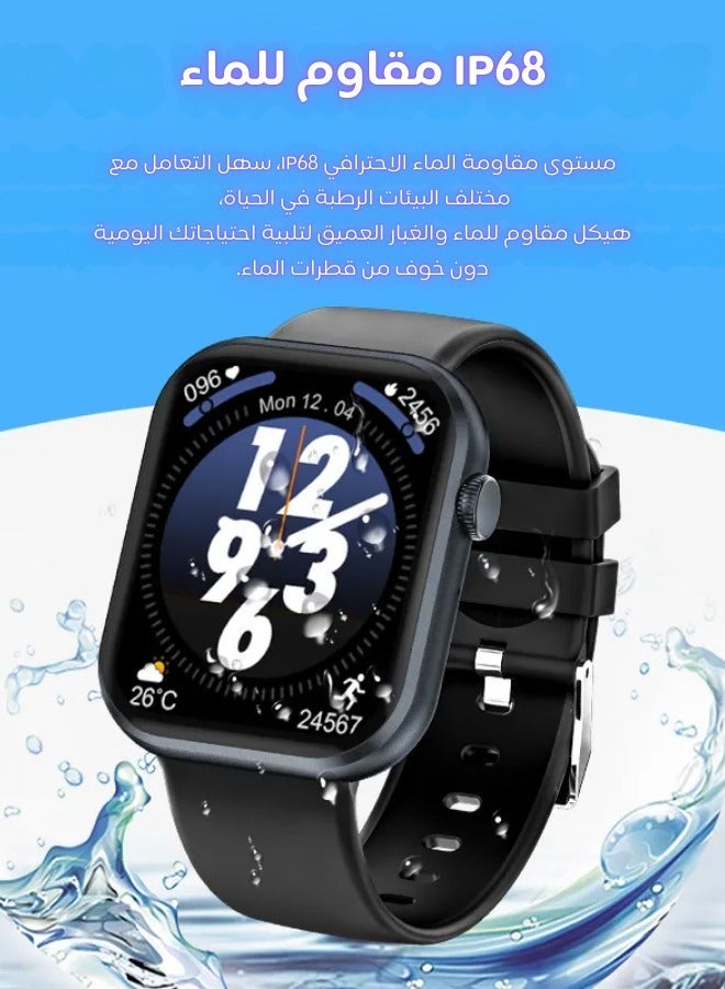 AOLON Foom Lite 1.83-inch touchscreen smartwatch Bluetooth calling Black - Image 3