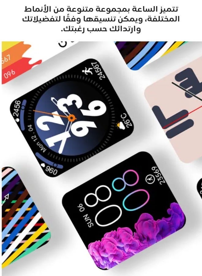 AOLON Foom Lite 1.83-inch touchscreen smartwatch Bluetooth calling Black - Image 4