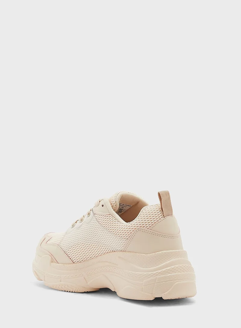Ginger Textured Patent Chunky Sneaker