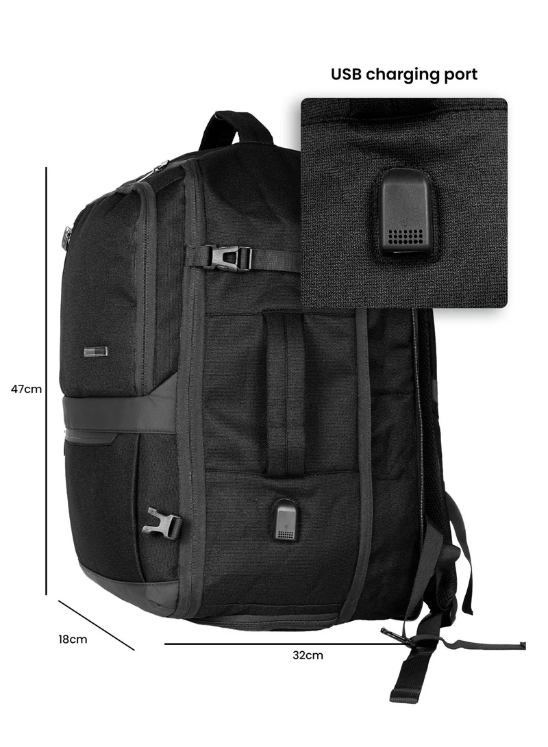 PARAJOHN  Parajohn Large Capacity Travel Backpack 18.5 Inch | Durable Polyester Backpack for Travel & Daily Use  | Best Price UAE