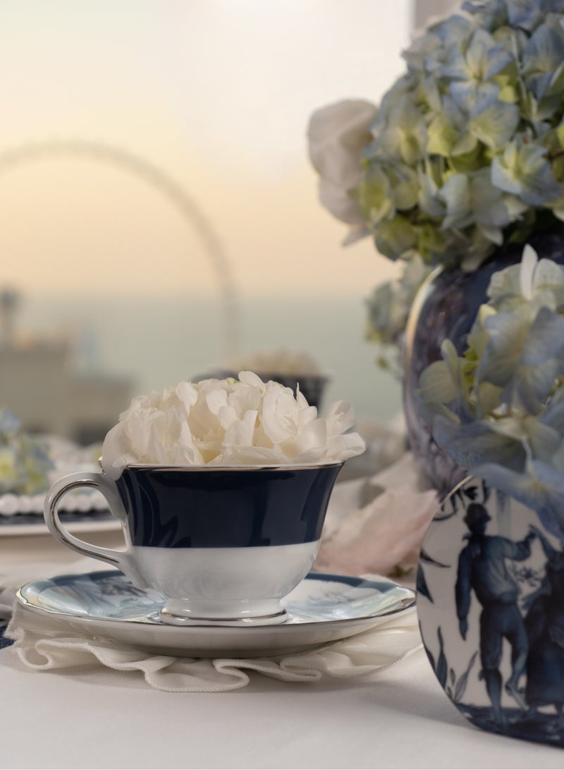 Baci milano Sets 2 tea cups Porcelain, Baci Milano Versailles - Image 1