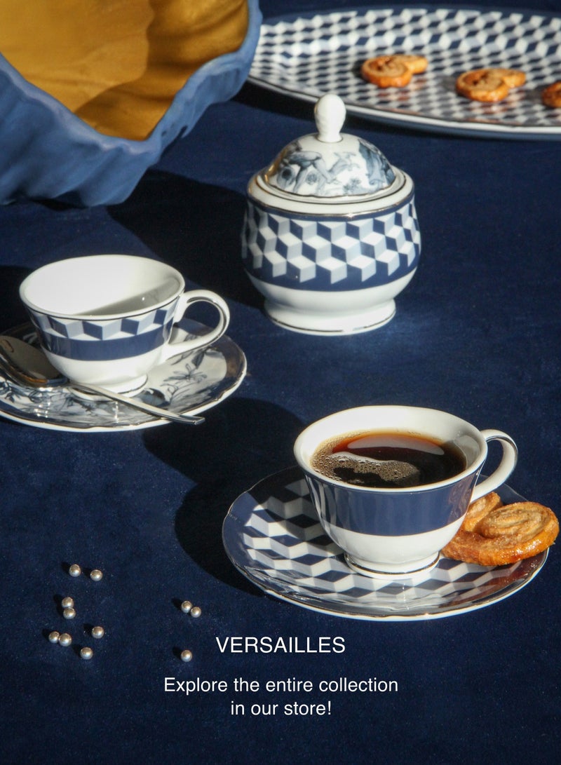 Baci milano Sets 2 tea cups Porcelain, Baci Milano Versailles - Image 2