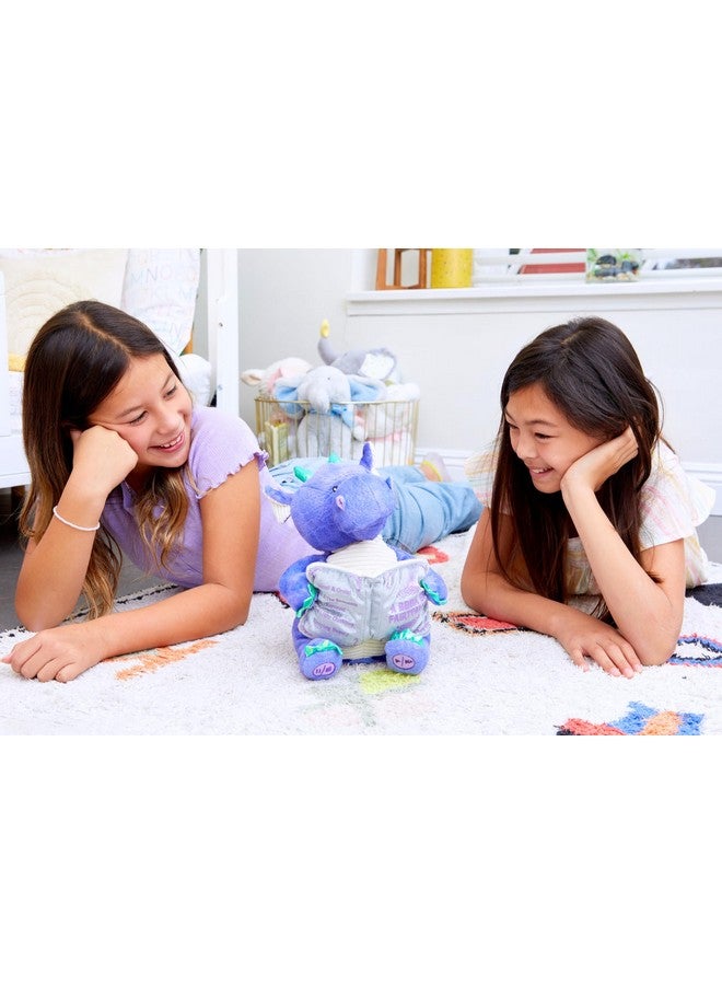 كادل بارن لعبة حيوان محشو متحركة مقاس 12 بوصة من Dalton The Storytelling Dragon | يتحرك الفم ويتأرجح الرأس ويضيء الكتاب | يروي 5 حكايات خرافية - Image 3