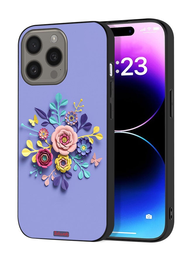 Tolwak Apple iPhone 15 Pro Max Protective Case Cover Flowers Art - Image 1