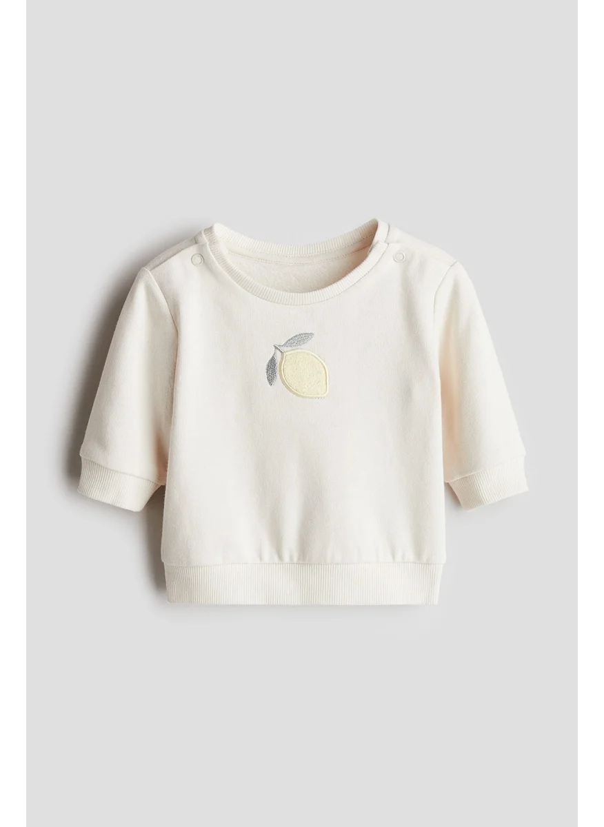 H&M Appliquéd Sweatshirt