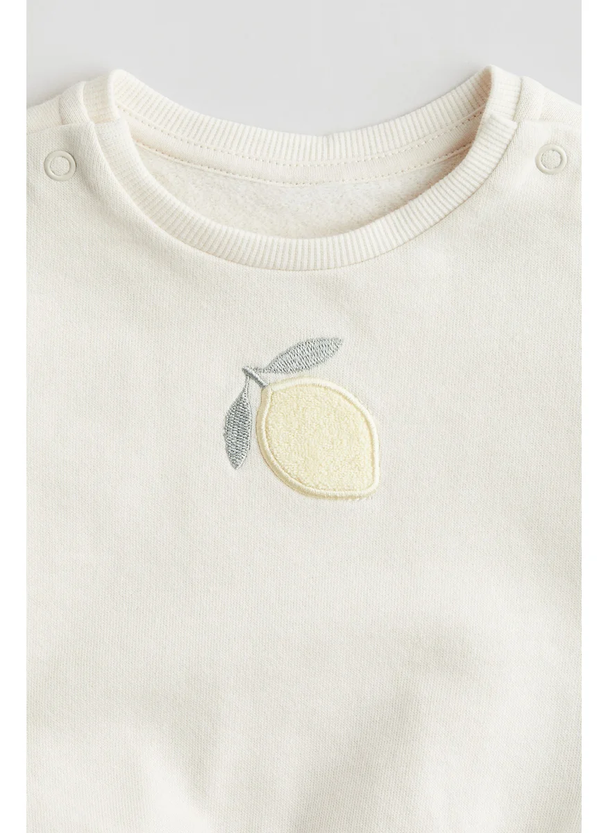 H&M Appliquéd Sweatshirt
