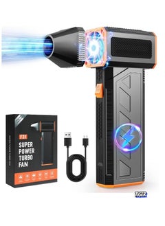 JAJEEK Compressed Air Duster – Turbo Fan Electric Air Duster 130,000 RPM, Super Powerful Jet Air Blower, Rechargeable Cordless for Computer, Electronics, Keyboard, PC, Car Cleaning, and More (Refillable)  - Image 1