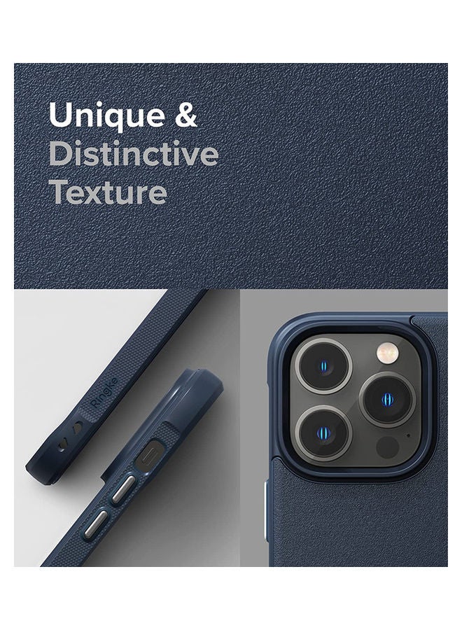 نيبمينينت غطاء حماية واقٍ ومرن بتصميم أونيكس قوي ومتين ومضاد للصدمات من البولي يوريثان الحراري الفاخر لهاتف أبل آيفون 14 برو لون أزرق - Image 3