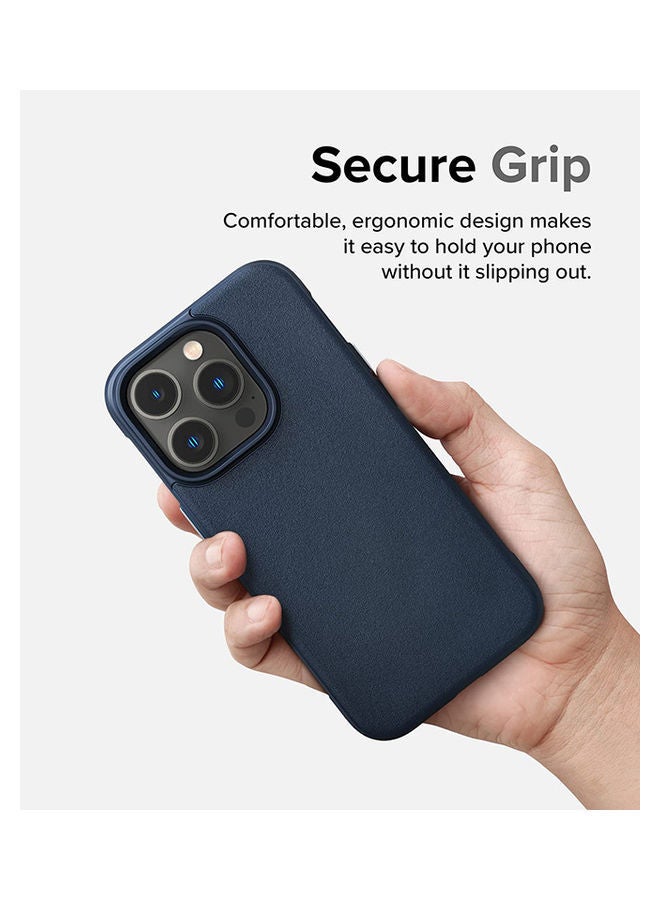 نيبمينينت غطاء حماية واقٍ ومرن بتصميم أونيكس قوي ومتين ومضاد للصدمات من البولي يوريثان الحراري الفاخر لهاتف أبل آيفون 14 برو لون أزرق - Image 4