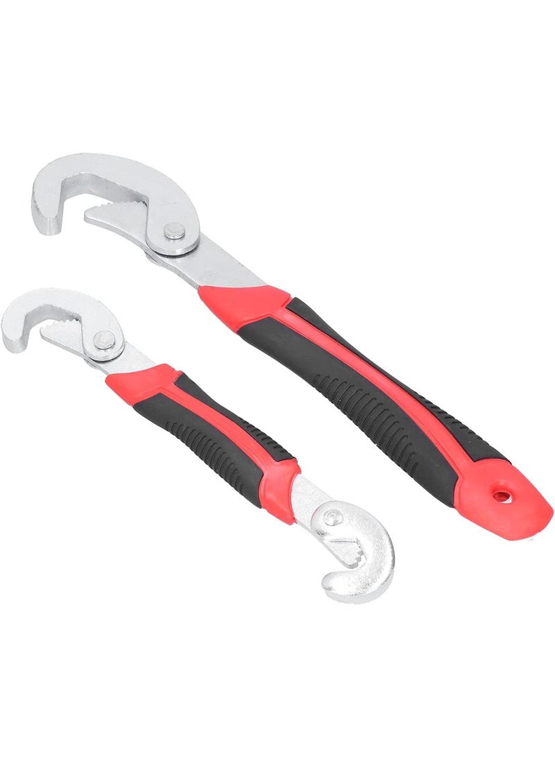 GGOOT Adjustable Spanner 2 Pcs Adjustable Wrench Set, Multifunctional Universal Spanner Wrench, High Hardness CRV Steel Hardware Tools, Portable Design, Ideal for Home and Auto Repair - Image 4