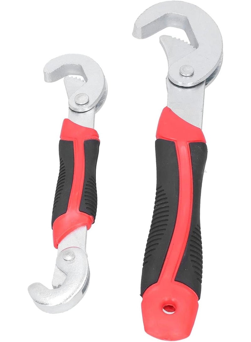 GGOOT Adjustable Spanner 2 Pcs Adjustable Wrench Set, Multifunctional Universal Spanner Wrench, High Hardness CRV Steel Hardware Tools, Portable Design, Ideal for Home and Auto Repair - Image 1