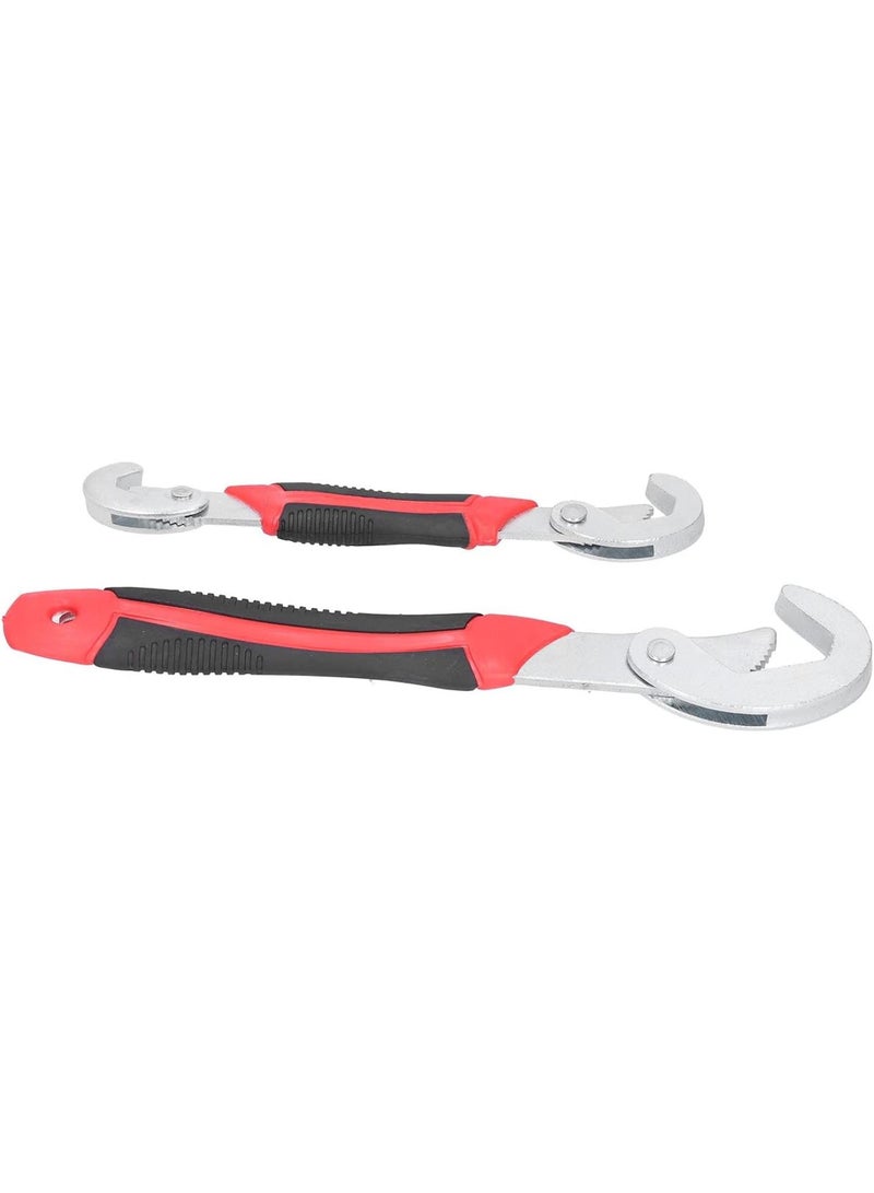 GGOOT Adjustable Spanner 2 Pcs Adjustable Wrench Set, Multifunctional Universal Spanner Wrench, High Hardness CRV Steel Hardware Tools, Portable Design, Ideal for Home and Auto Repair - Image 2