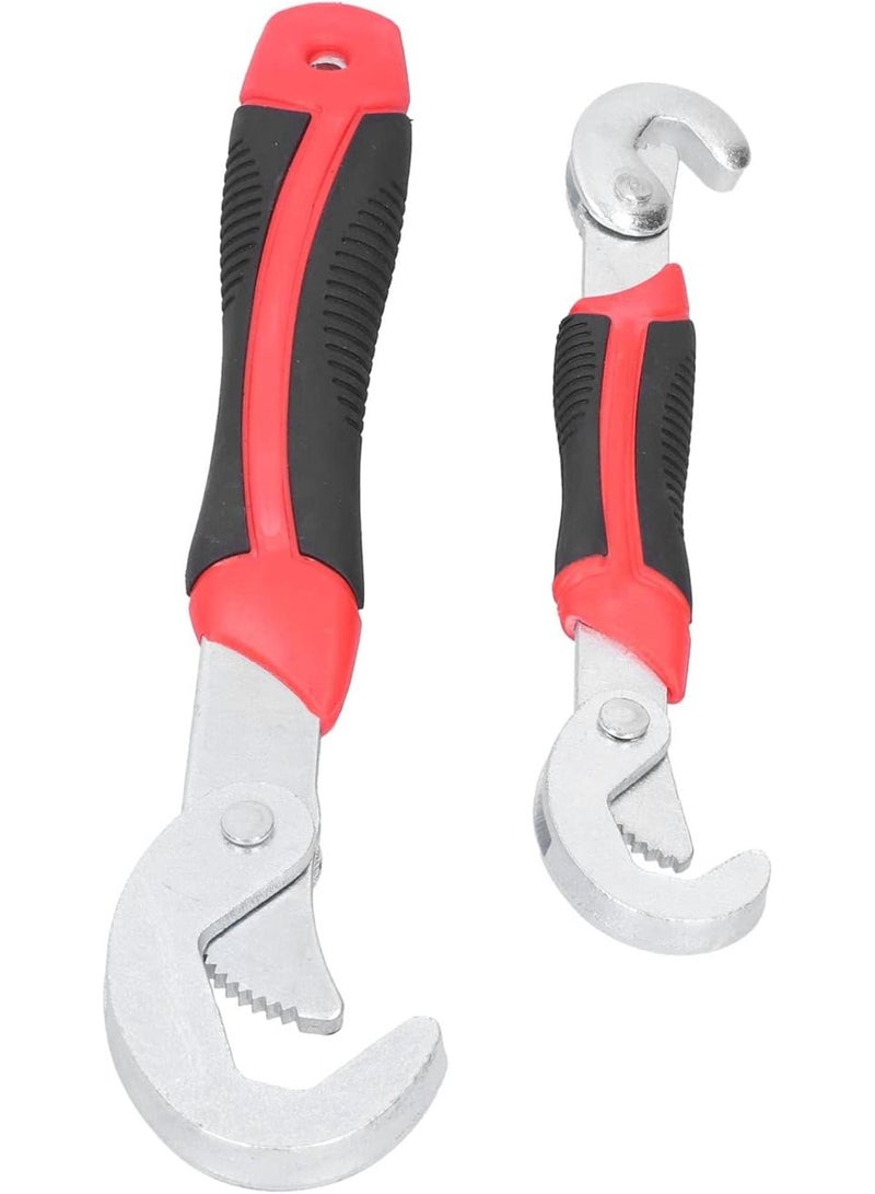 GGOOT Adjustable Spanner 2 Pcs Adjustable Wrench Set, Multifunctional Universal Spanner Wrench, High Hardness CRV Steel Hardware Tools, Portable Design, Ideal for Home and Auto Repair - Image 5