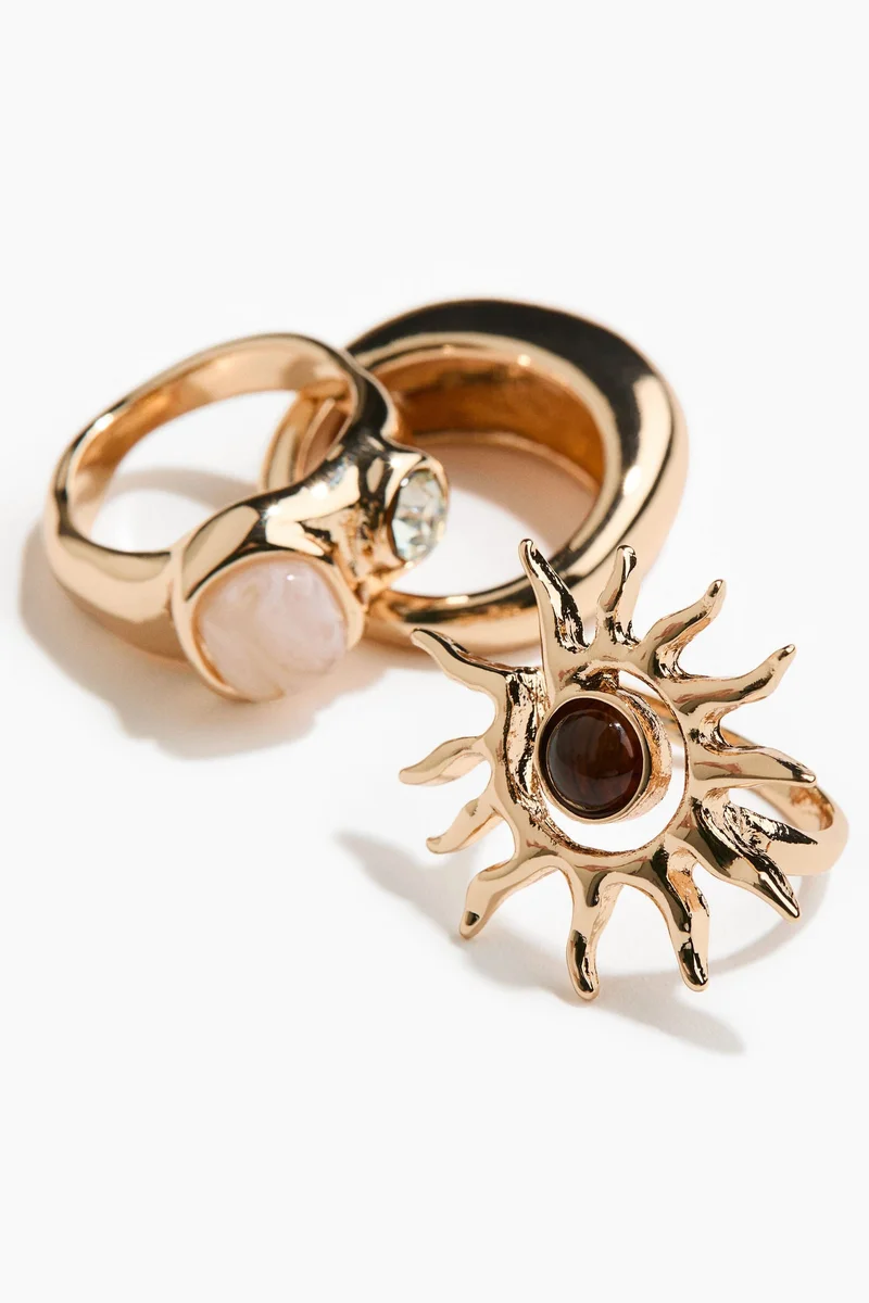 H&M  3-pack rings for Women | Best Price UAE