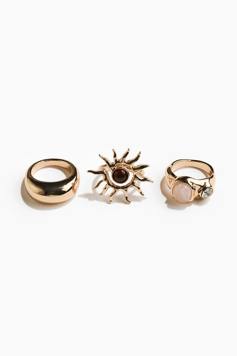 H&M  3-pack rings for Women | Best Price UAE