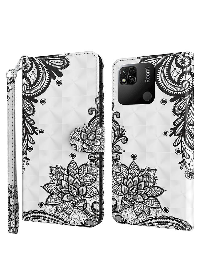 The Bros Case For Xiaomi Redmi 10A 3D Painting Pattern TPU + PU Leather Phone Case
