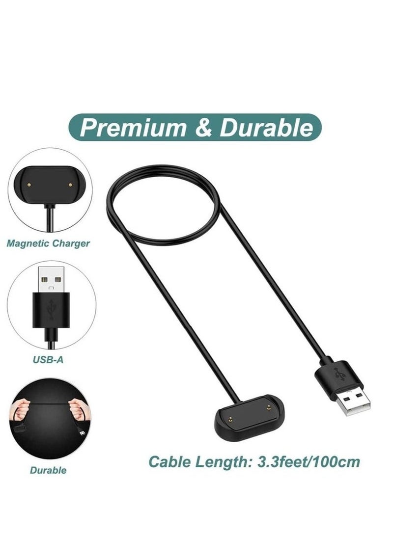 2 Pcs Charger Cable for Amazfit T-Rex 2, GTS 4/3, GTR 4/3 Pro, Magnetic Charging Cable Cord for Amazfit T-Rex 2, GTS 4, GTR 4, GTS 3, GTR3, GTR 3 Pro Smart Watch 【2-Pack, 3.3ft/1m】 - Image 4