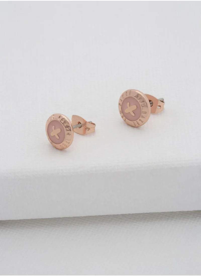 Ted Baker Eisley Enamel Button Earrings