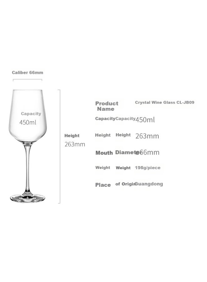 Cliton Bordeaux Red Wine Gl Set Of 2 Hand-blown Stemmed Gl For Home Use - Image 3