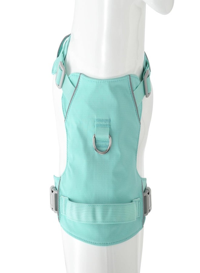 مايل هاي لايف سرج كلاب Mile High Life بدون شد مع شريط عاكس، سرج خفيف الوزن قابل للتعديل وسهل الارتداء للكلاب الصغيرة والمتوسطة والكبيرة للمشي والجري والتدريب (أخضر، مقاس XL محيط الصدر 26-37 بوصة) - Image 2