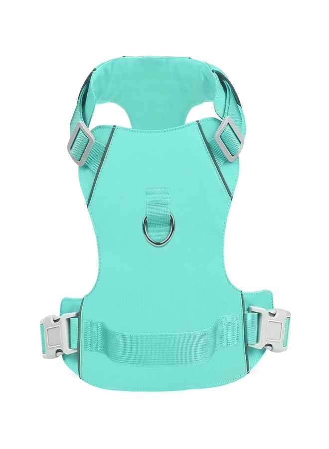 مايل هاي لايف سرج كلاب Mile High Life بدون شد مع شريط عاكس، سرج خفيف الوزن قابل للتعديل وسهل الارتداء للكلاب الصغيرة والمتوسطة والكبيرة للمشي والجري والتدريب (أخضر، مقاس XL محيط الصدر 26-37 بوصة) - Image 4